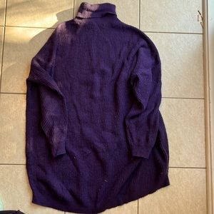 Turtleneck long soft sweater.